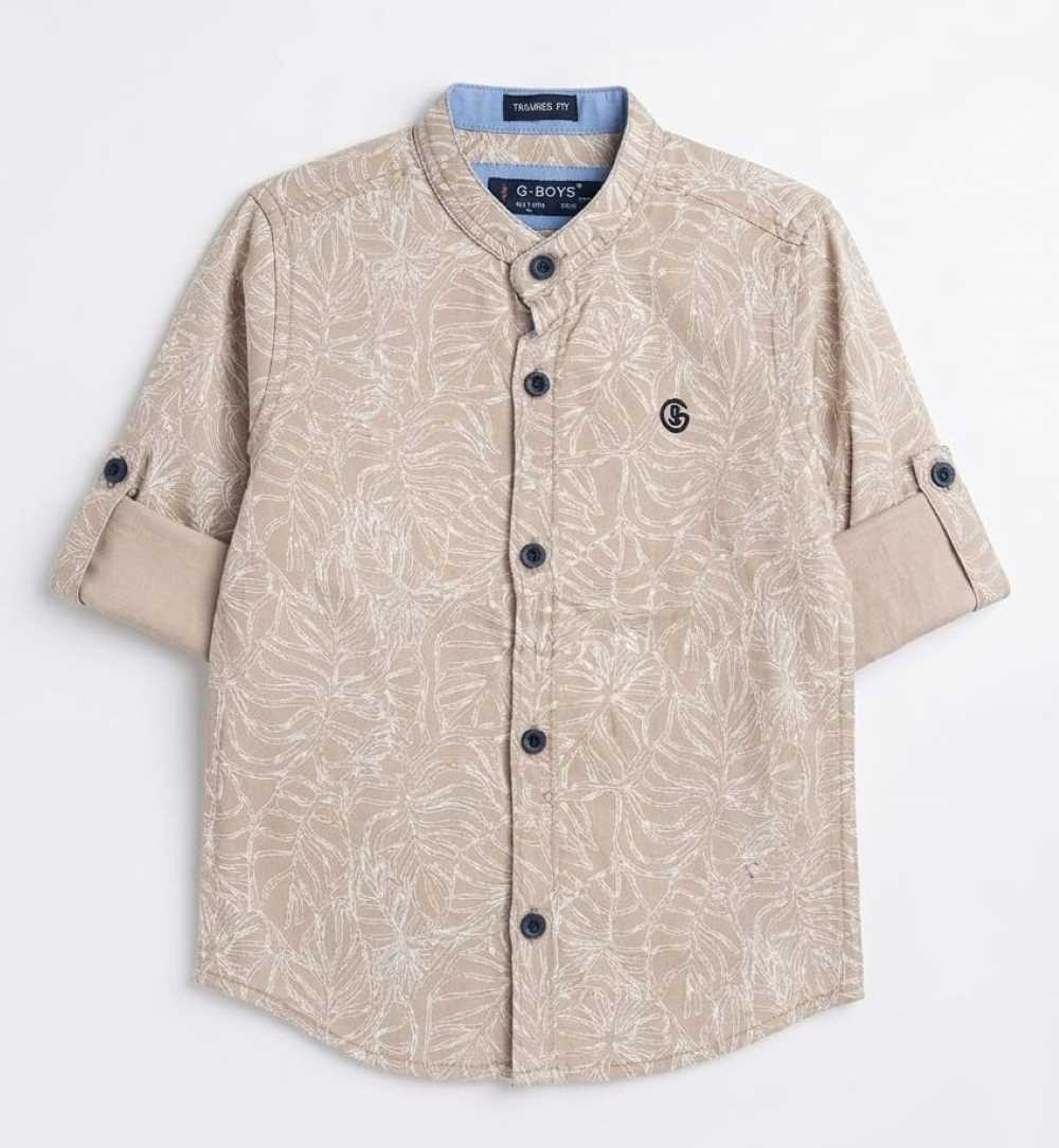 H016-MANDARIN COLLAR SHIRT