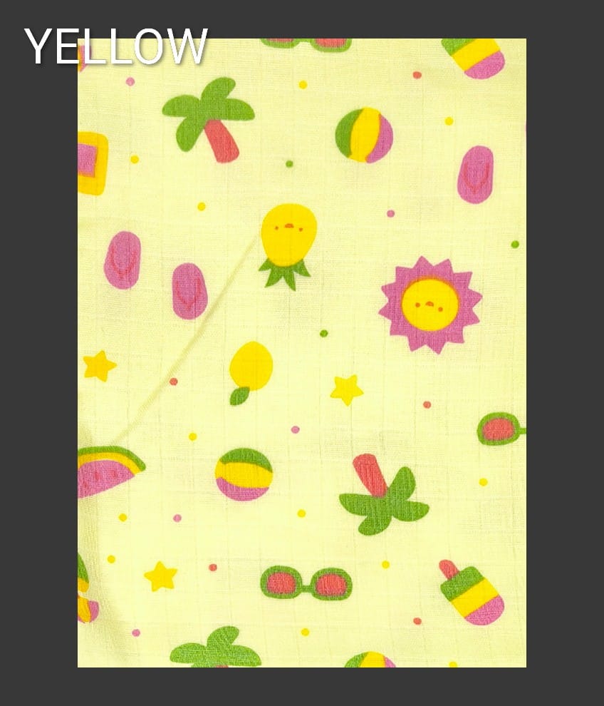 H129-MUSLIN TOWEL (COLOUR PRINT)