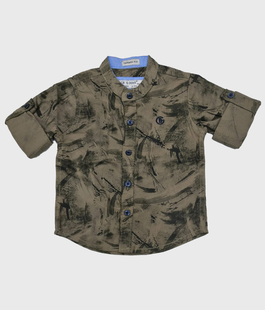 H241-MANDARIN COLLAR SHIRT
