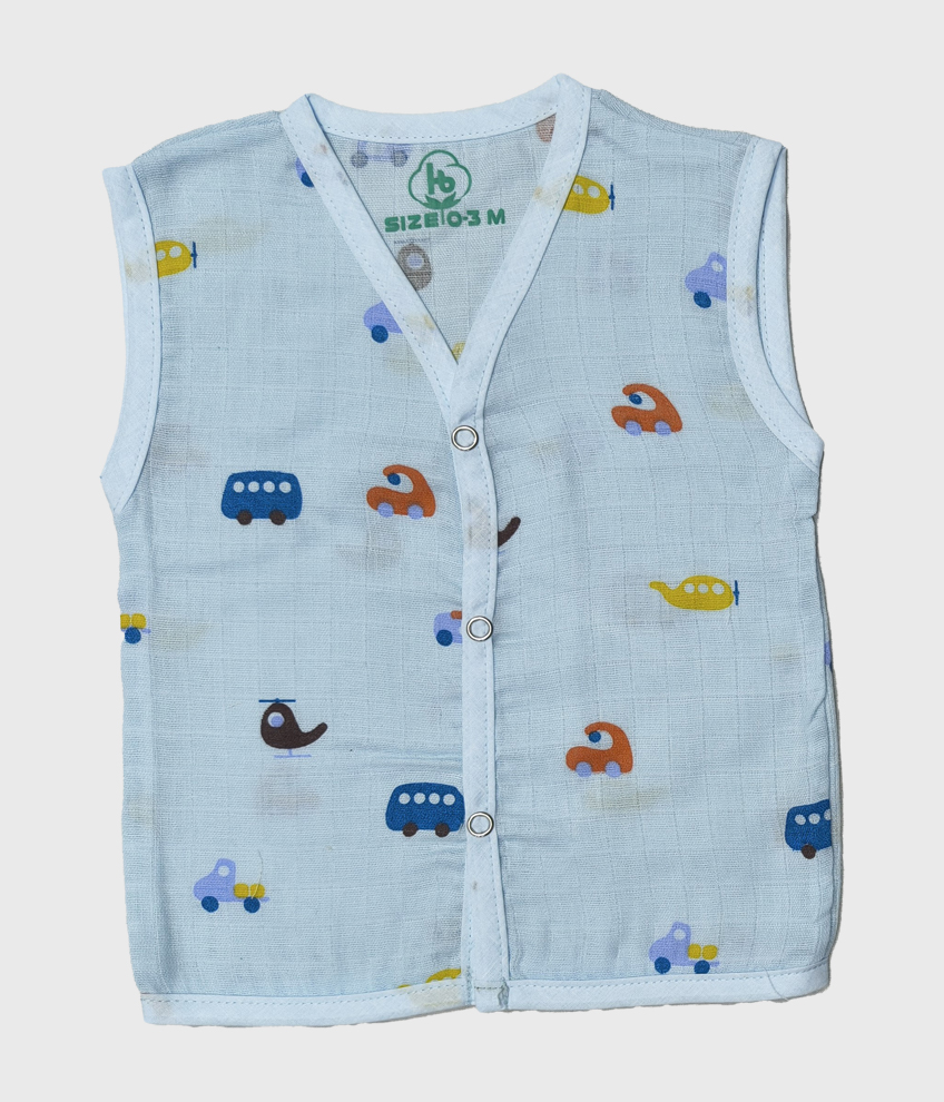 H033-MUSLIN BUTTON JABLA COLOUR