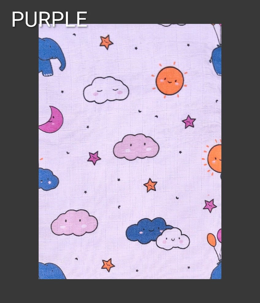 H129-MUSLIN TOWEL (COLOUR PRINT)