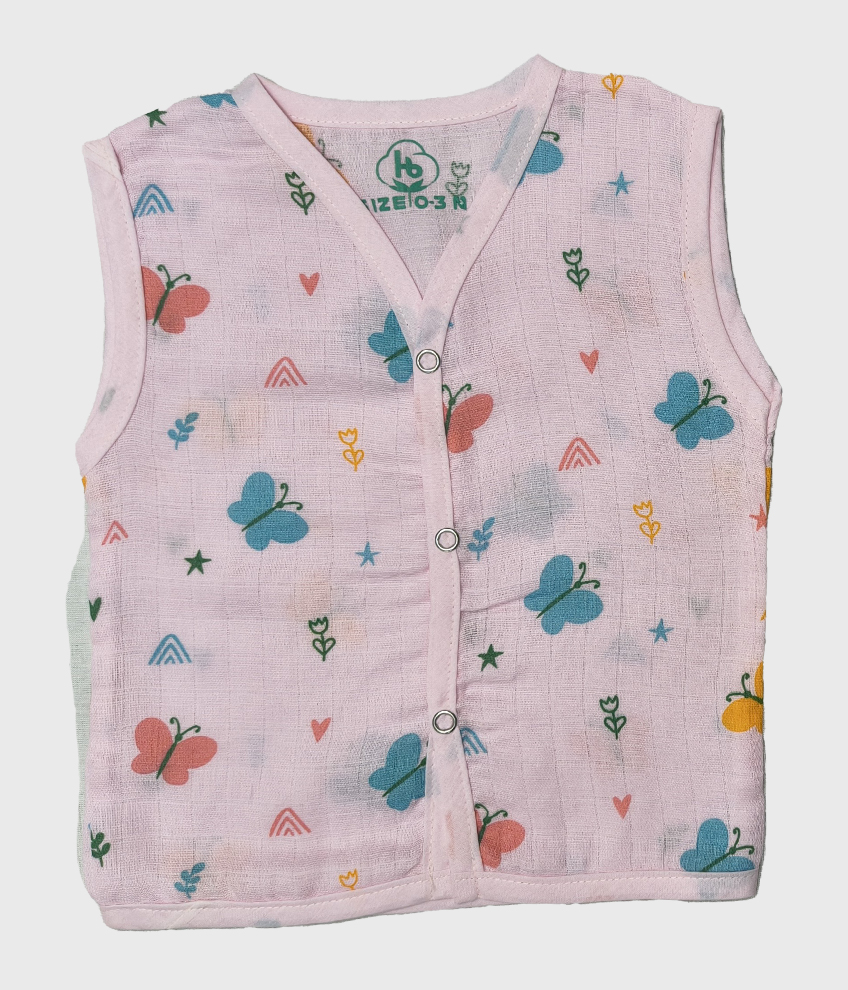 H033-MUSLIN BUTTON JABLA COLOUR