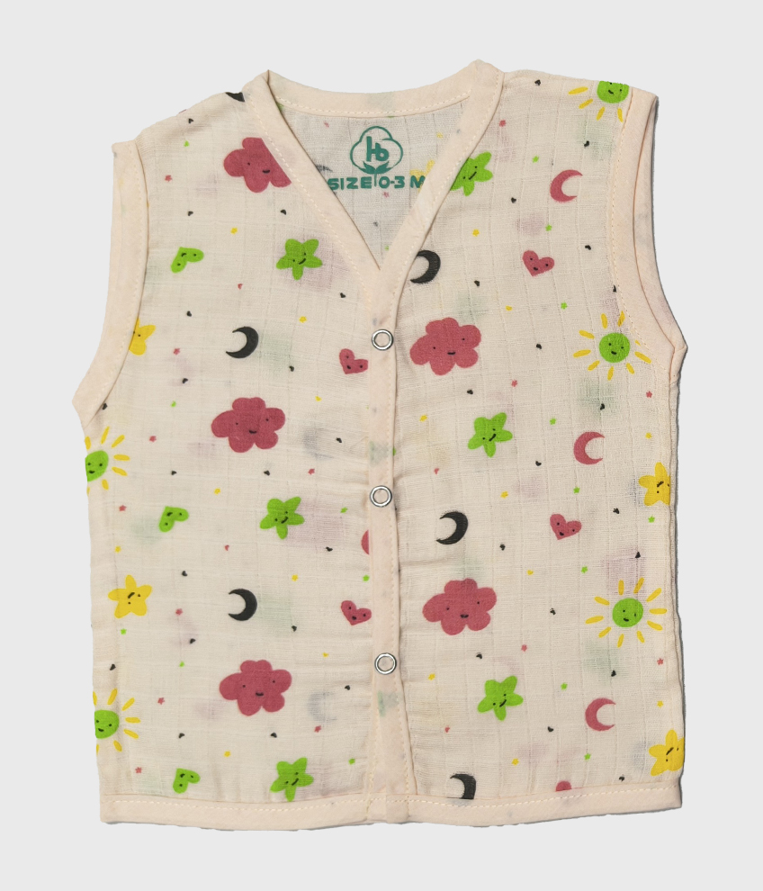 H033-MUSLIN BUTTON JABLA COLOUR